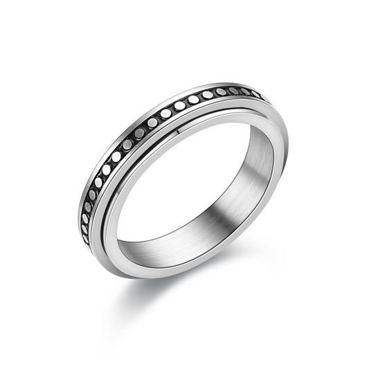 Ravey Dotline Fidget Spinner Ring – Sleek. Smooth. Stress-Free