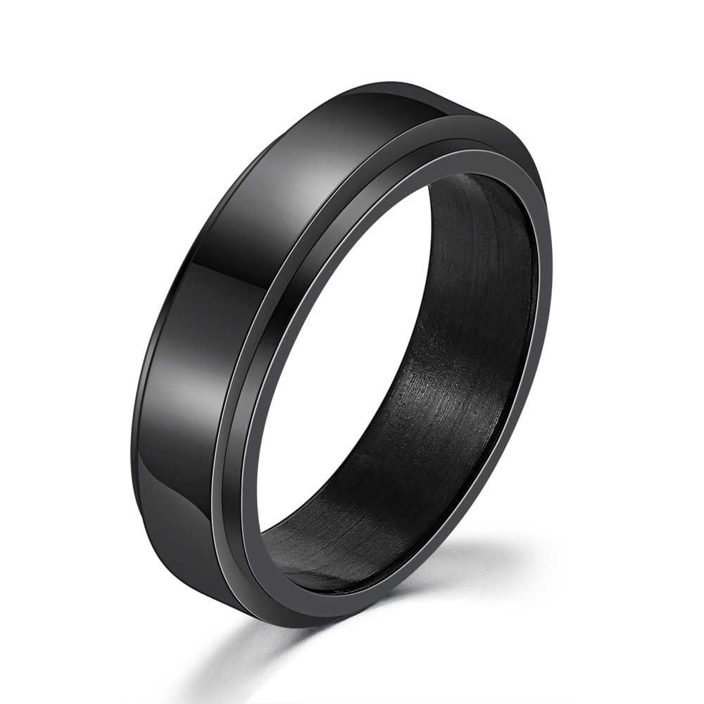 Ravey Blackout Fidget Spinner Ring – Bold. Sleek. Silent